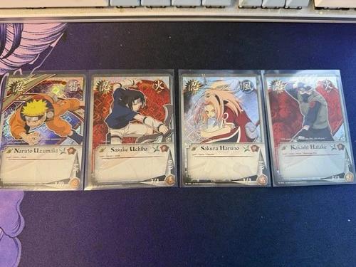 Naruto CCG Gencon Promos Diamond Foil Complete Set Naruto Sasuke Sakura Kakashi