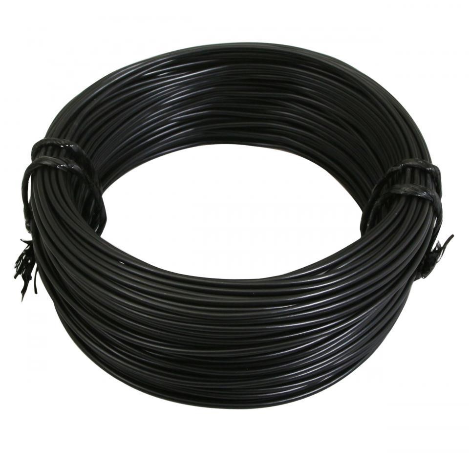 Fil électrique noir 1mm² multibrin bobine 50m faisceau câble souple moto