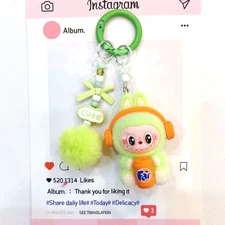 Labubu Plush Toy Car Keychain Backpack Keychain