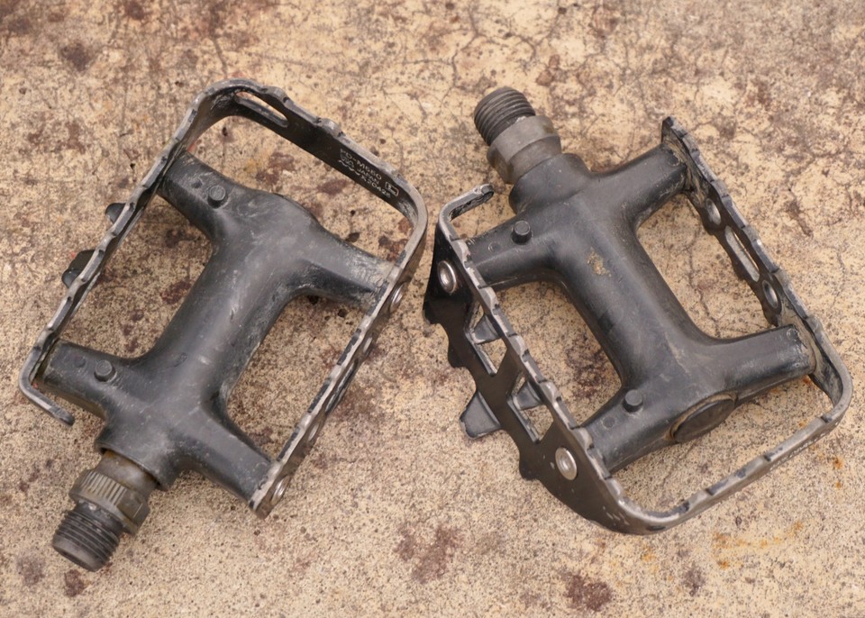 Pédales Shimano Deore LX PD-M550 VTT Vintage – Japon Années 90, état Technique Correct