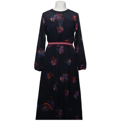 Tom Tailor Denim, Maxikleid, Größe: M, Blau/Mehrfarbig, Polyester, Blumen #SH1