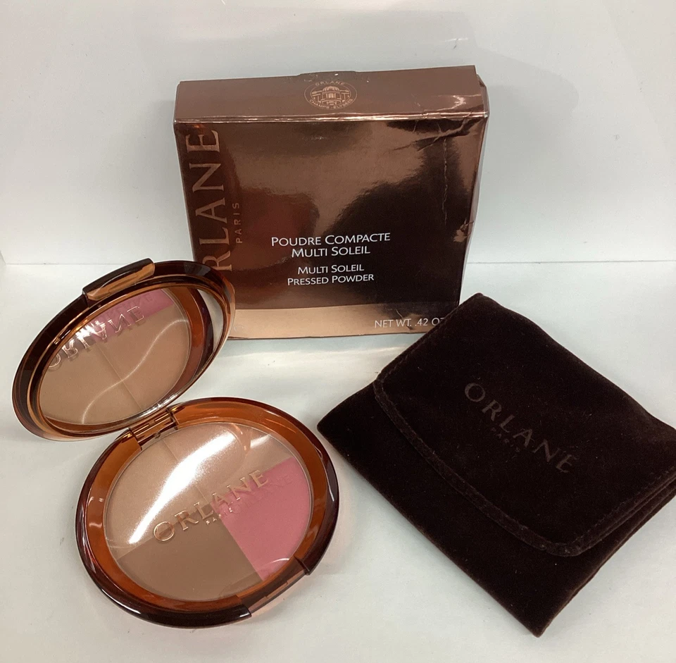 Orlane Paris 多鞋底粉饼 0.42 盎司如图所示,全新损坏盒! — 第 3/4 张图片