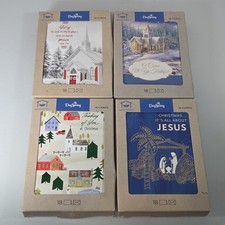 Dayspring Inspirational Religious 18 Card Pack Holiday Christmas Card Lot Of 4