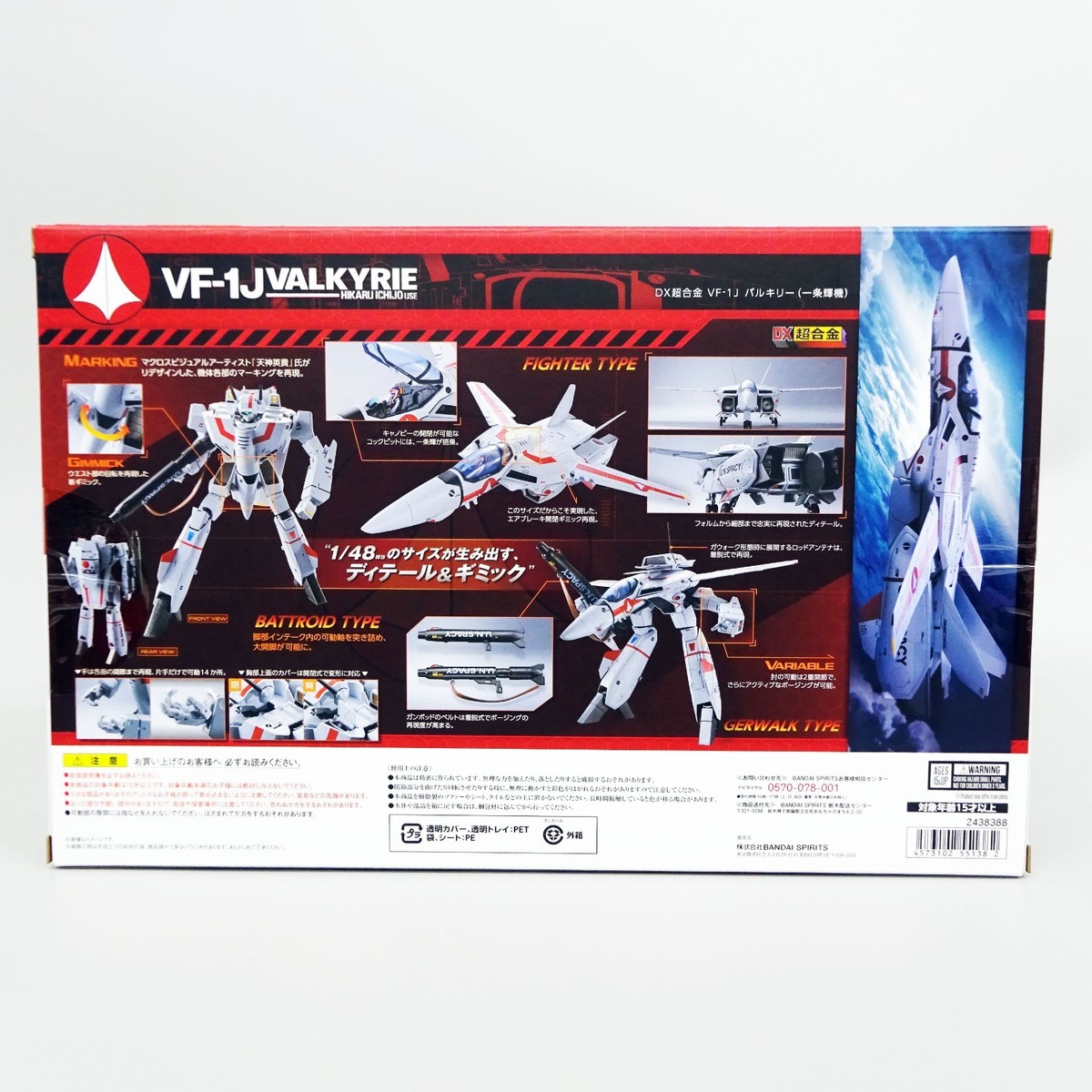 DX Chogokin Macross VF-1J Valkyrie Hikaru Ichijo Limited Action