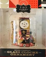 2018 FAO Schwarz  Return To Wonder  Glass Cloche Ornament NEW