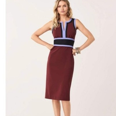 Diane Von Furstenberg Maribel Stretch Ponte Knee-Length Sheath Dress. Size 6