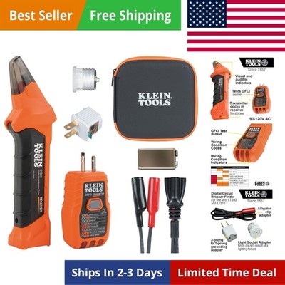 AC Circuit Breaker Finder Kit, Electric Tester, GFCI Tester, Leads, Adapters ...