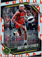 Brittney Sykes 2025 Panini Prizm WNBA Logo Prizm #121 Seattle Storm Tempo