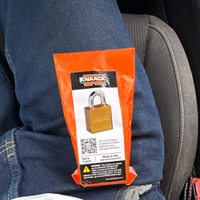 Knaack Brass Rekeyable Keyed Different Padlock Steel Shackle 5/16in 15-00039
