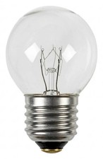Light Bulb Clear 60w Incandescent Golfball Dimmable 2700K E27 Crompton