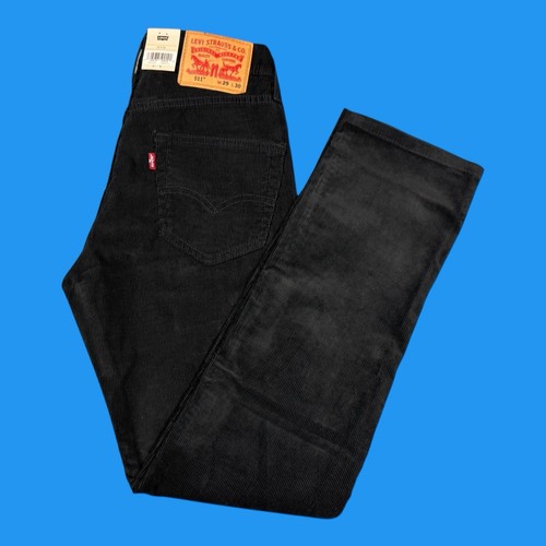 Levi’s 511 Jeans Mens Size 29x30 Slim Fit Tapered Stretch Black Corduroy Pants