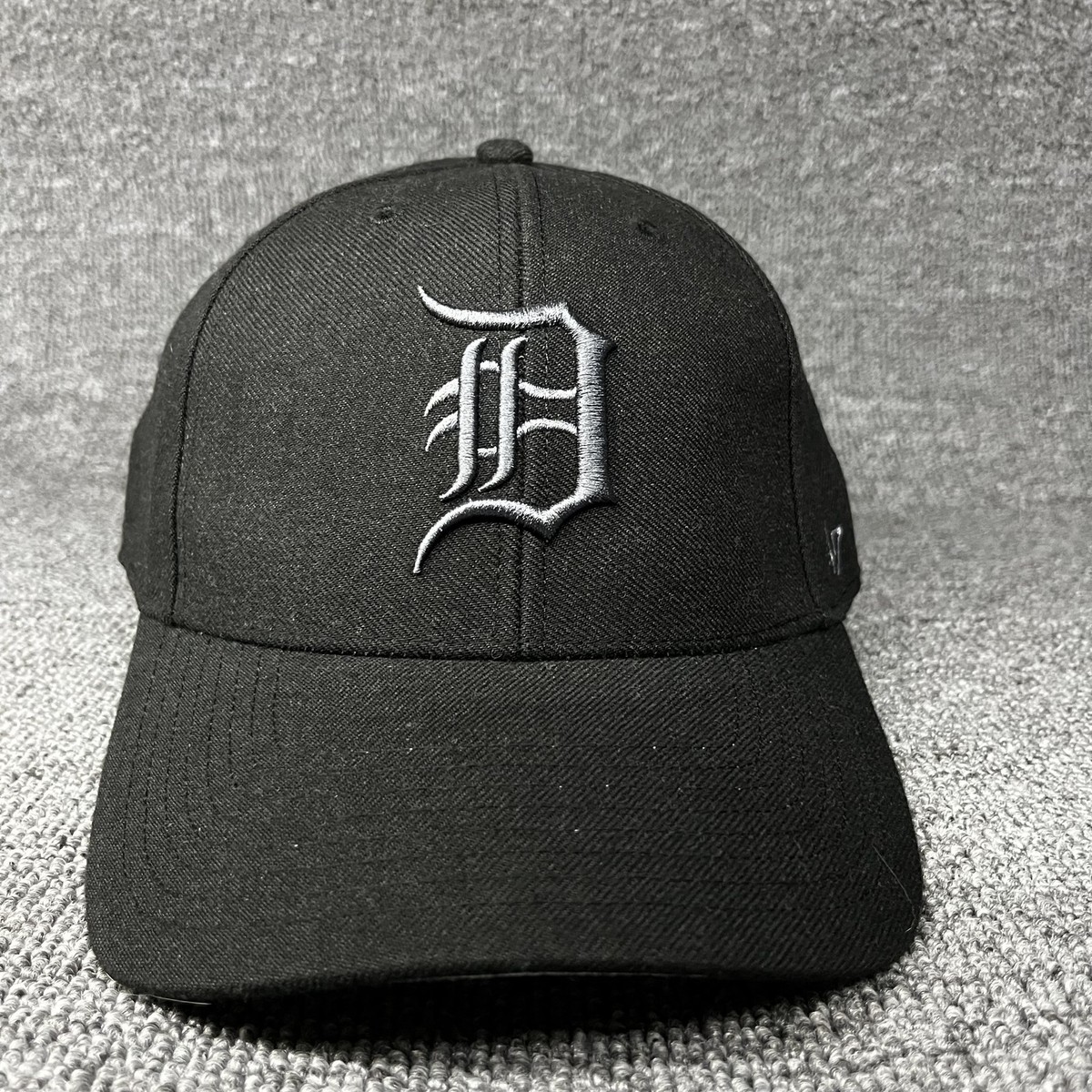 New '47 Brand Detroit Tigers Clean Up Adjustable Hat Black White D Logo Cap