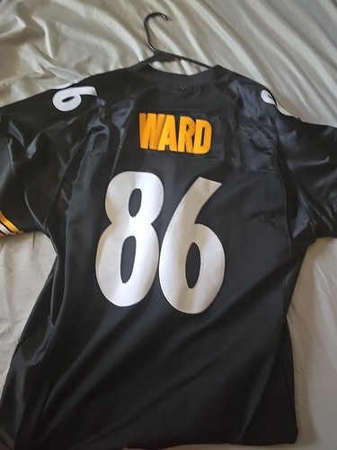 Hines Ward #86 Pittsburgh Steelers 75th Season Reebok Authentic Jersey –Size 52 - Picture 5 of 5