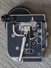Bolex H16 16mm Movie Camera With Case, Lens, Filters. NEEDS NEW WINDING SPRING