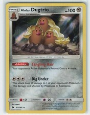 2017 Pokemon, Sun & Moon, #87/149 Alolan Dugtrio, Holo Rare NM