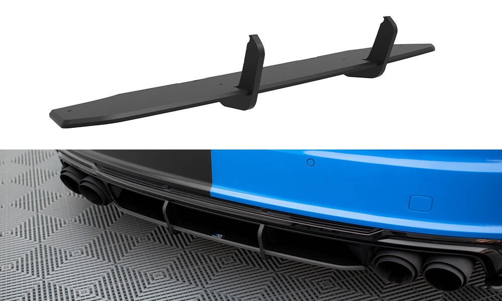 Diffuseur arrière Audi TT S 8S Facelift Street Pro Central Maxton noir