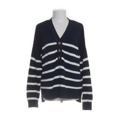 Rachel Zoe, Strickpullover, Größe: M, Blau/Weiß, Baumwolle/Polyester #fEG