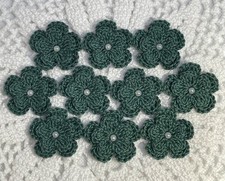 10 Pcs  DARK SAGE GREEN (1.25)  Flowers Embel...