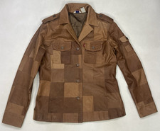 VINTAGE Levis Patchwork Leather Biker Jacket ...
