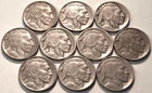 Lot (10) Better Date Buffalo Nickels 1913 Type 1 2 1915 D 1921 S 1929S 1931 S 5C