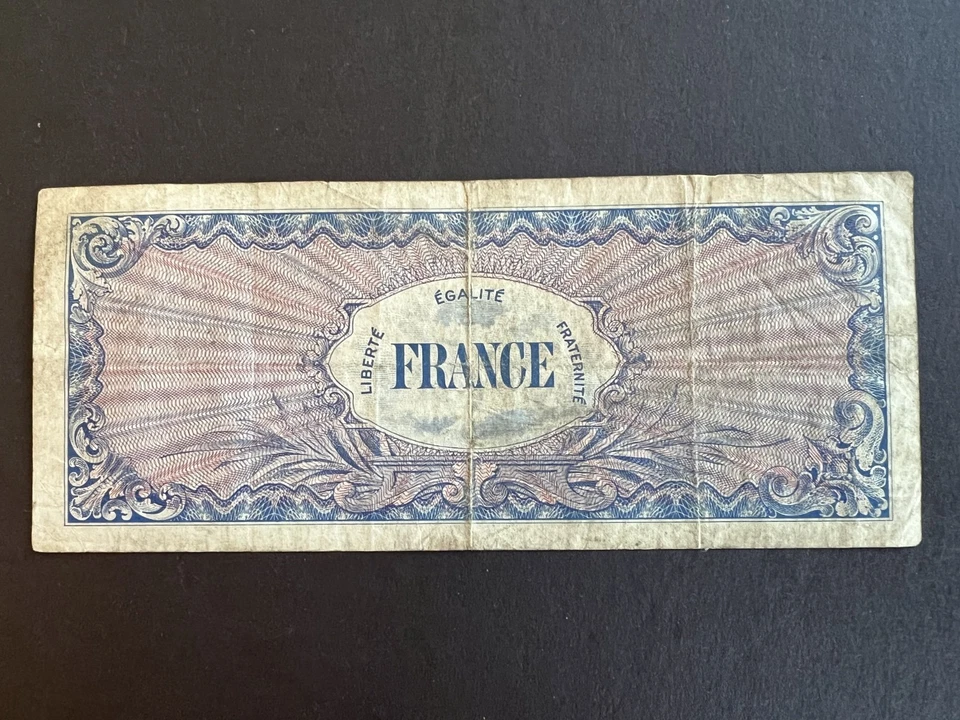 ORIGINAL WWII U.S. MILITARY PAYMENT CERTIFICATE 100 CENT FRANCS, SERIES 6 1944! - Image 3 of 4