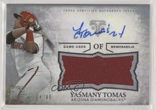 2015 Topps Triple Threads Unity Jumbo Relics 4/99 Yasmany Tomas Auto qc0