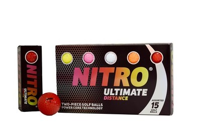 Ultimate Distance Golf Ball (15-Pack), Multi-Colored
