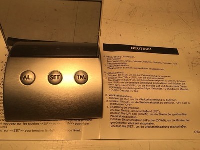 LEXON LR 53-NEW ZERO-CLOVK, Mini Universal Tischchuhr Neu! OVP