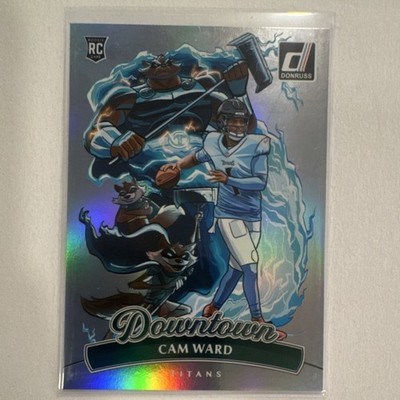 Panini 2025 Donruss Downtown #12 Cam Ward Titans Rookie Insert Hologram
