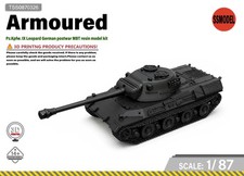 SSMODEL 1/87 Pz.Kpfw. IX Leopard German postwar MBT resin model kit TSS0870326