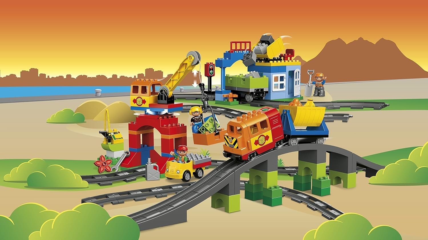 10508 LEGO DUPLO SET TRENO DELUXE Completo con costruzioni aggiuntive foto 3