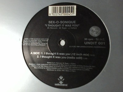 SEX-O-SONIQUE I thought it was you 12'' ITALY HERBIE HANCOCK RARISSIMO VERY RARE!