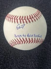 ELMER RODRIGUEZ-CRUZ SIGNED AUTOGRAPHED BORN TO BE A YANKEE OML BASEBALL JSA