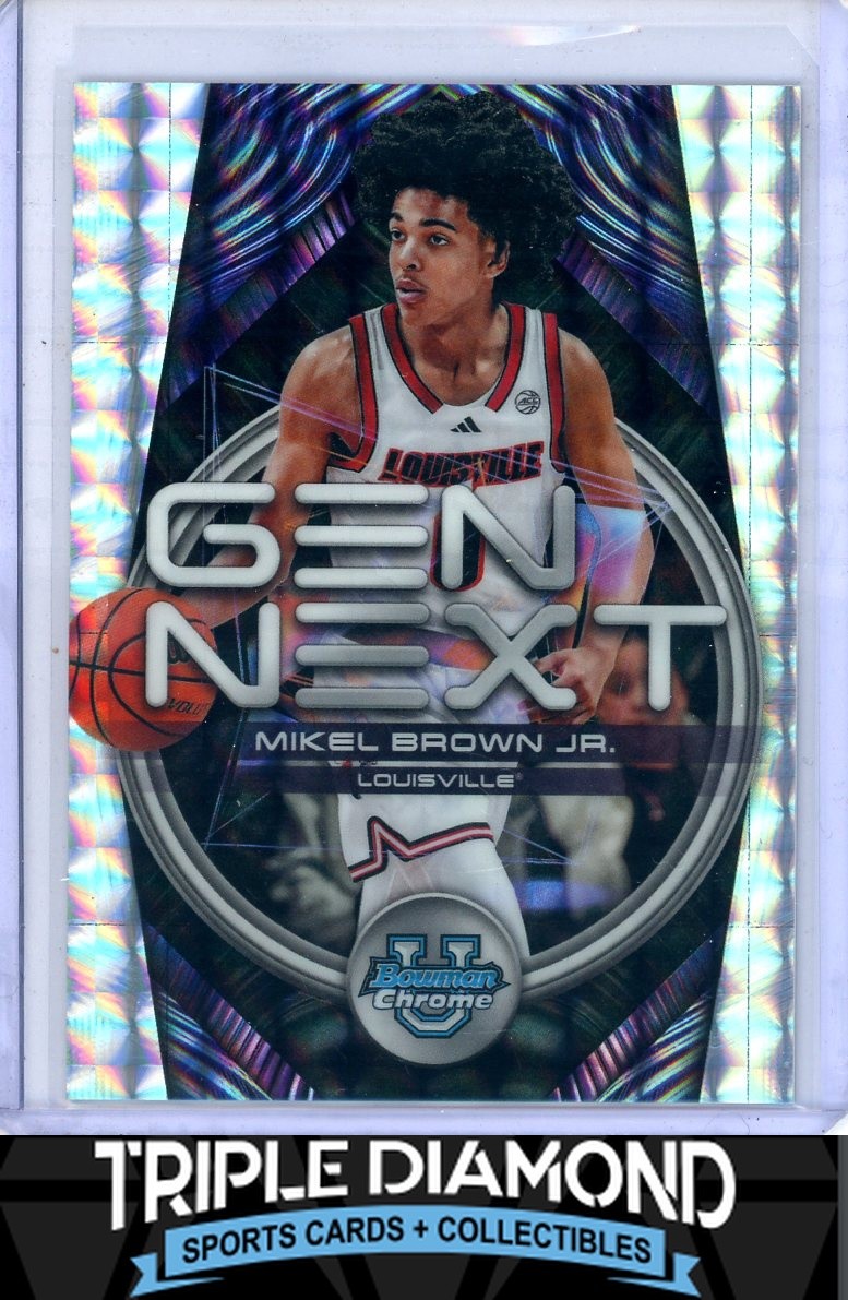 2025-26 Bowman Chrome Mikel Brown Jr Gen Next Geometric Refractor H682