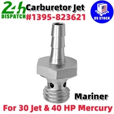 #1395-823621For 30 Jet/40HP Mercury Mariner Outboard Motor Carburetor Jet Silver