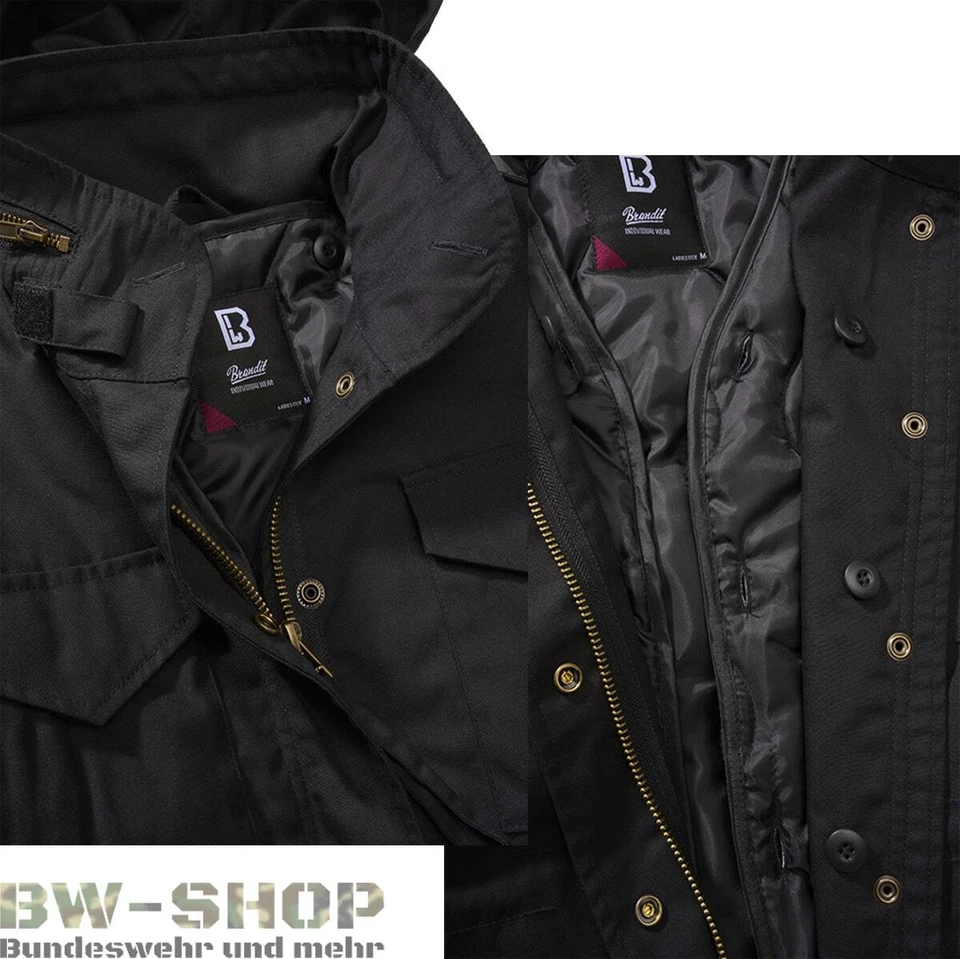 BRANDIT US M65 FELDJACKE DAMEN ARMY WINTERJACKE GEFÜTTERT PARKA OUTDOOR JACKE - Bild 2 von 2