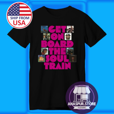 Soul Train Get On Board Men's Black Size S-5XL