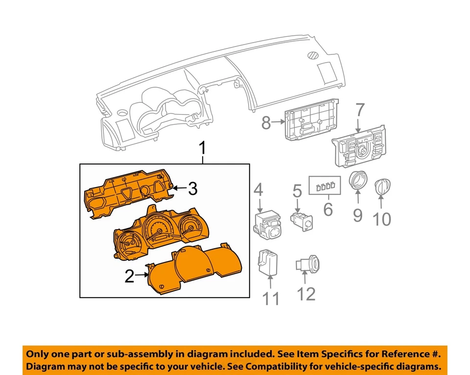 Used Speedometer Gauge fits: 2008 Scion TC cluster from 4/07 AT Grade A - Image 3 of 4
