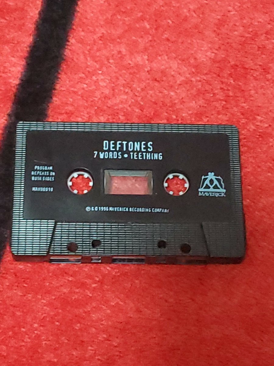 Deftones Single Cassette Tape Only 1st One 7 Words Very Rare 1996