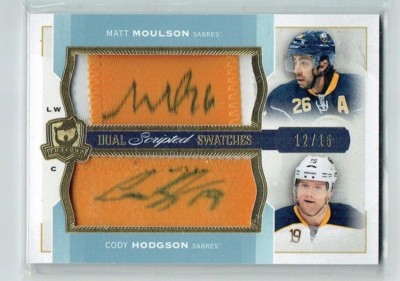 14-15 UD The Cup Dual Scripted Swatches  Matt Moulson--Cody Hodgson  /15  Autos
