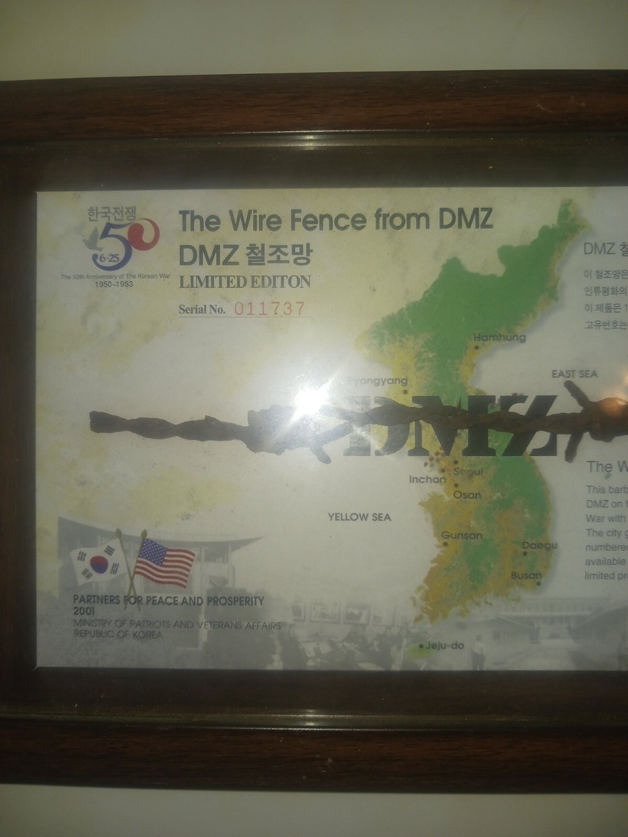 Limited edition!!]The wire fence from DMZ with frame_Made in Korea