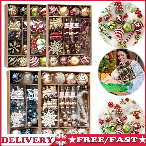 50Pcs Christmas Tree Ornaments Set for Home Party Decor