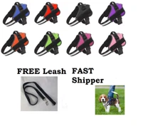 Doggy Chest Harness w/ FREE Leash and Patch size xs - XXL FAST SHIPPER