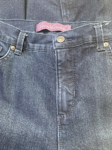 Gloria Vanderbilt Amanda Dark Blue Denim Jeans Size 8 Lot Of 2 - Picture 2 of 7