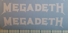 2 Megadeth Music Band Vinyl Car Decals Sticker Window Laptop Trucks 5.5" W