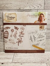 CC2 Crafters Companion Vintage Diary Signature Collection Rub On Transfers New