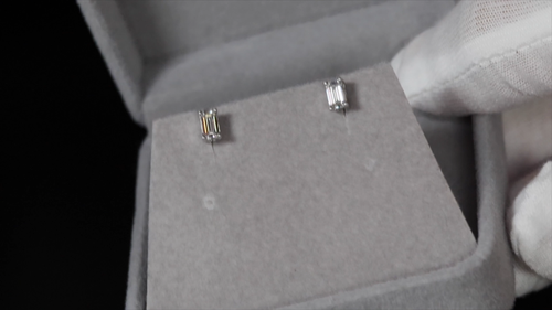 Moissanit Birne Diamant Ohrstecker, Damen Moissanit Träne Ohrringe - Video 1 von 1