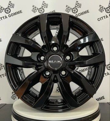 4 Cerchi in lega Fiat Ducato Light Camper da 15" NUOVI MAK CAMPIONE BLACK - Bild 1 von 3