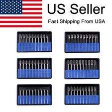 Dental Lab Polishing Bur Drills Tungsten Steel Carbide Burs 2.35MM 10 PCS