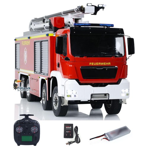 1/14 Metal Chassis RTR Snozzle High-reach Extendable Turret 8x4 RC Fire Truck - Picture 5 of 12